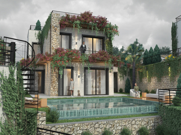 bjv 0381 flats with private gardens or terraces in bodrum mugla ah 13 2