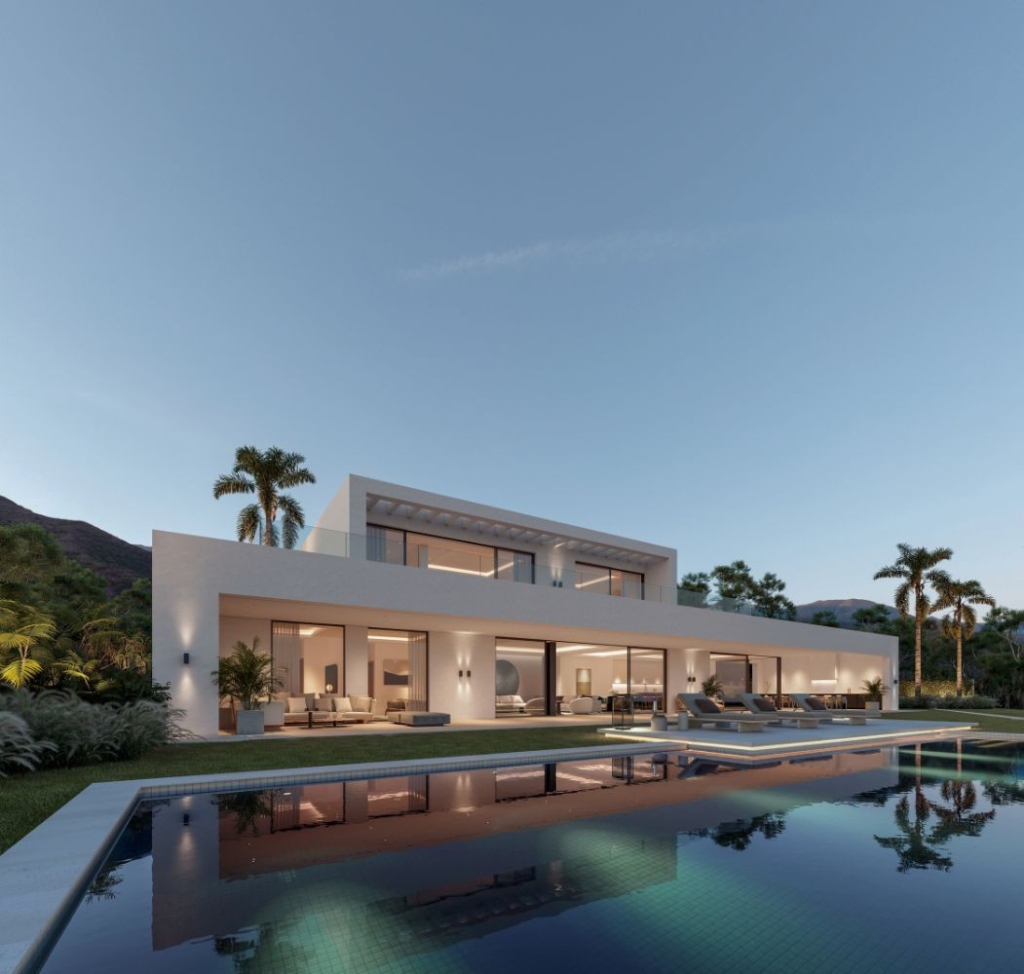 Stunning & Unique Luxury Villa Located Between the Golden Mile and Sierra Blanca 1 20210706 fachada piscina