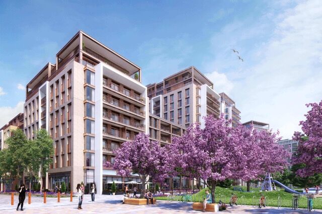 Apartment in Fulham, London with modern design and outdoor spaces.