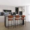 Stylish 3-bedroom apartment in Finsbury Park, London with modern kitchen and spacious living area.