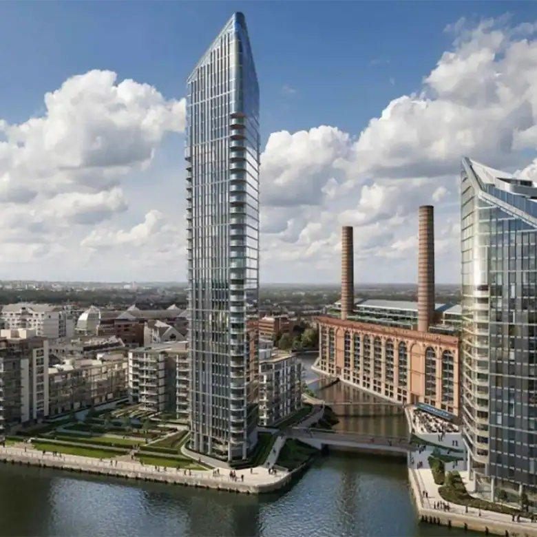 Luxury Chelsea waterfront residences in London with stunning river views.