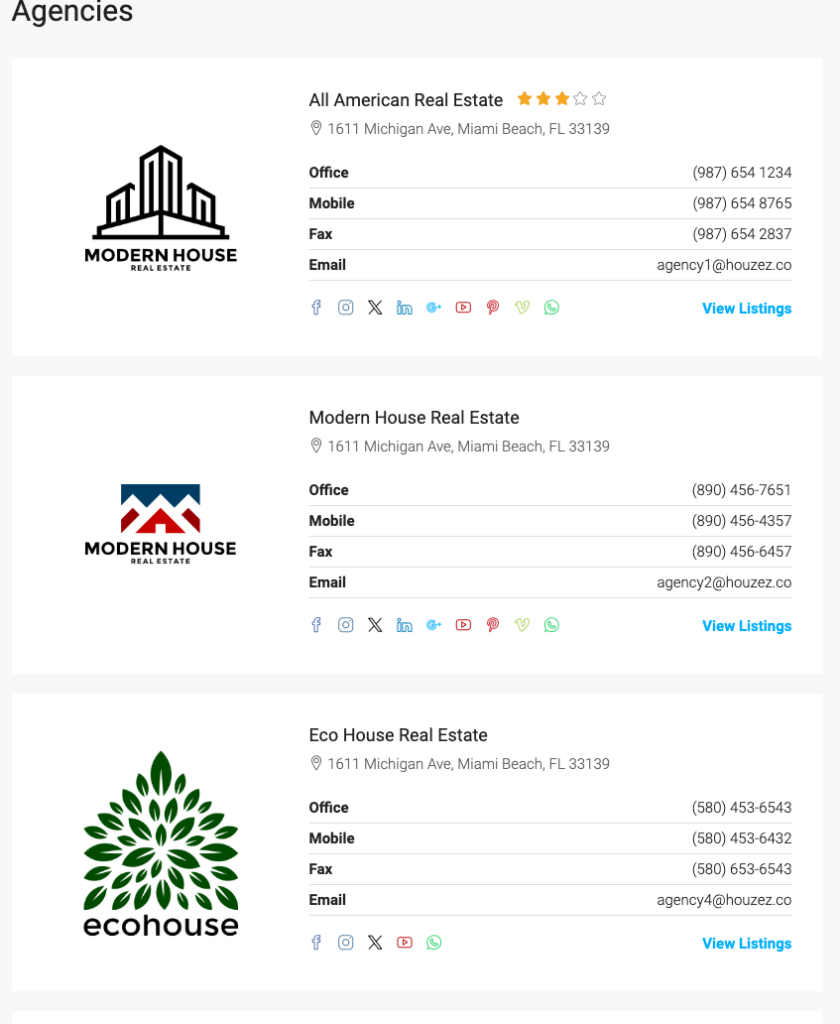 List International Real Estate 12 Members International real estate agents directory