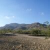 Murcia mountain landscape with blue sky and dry terrain.