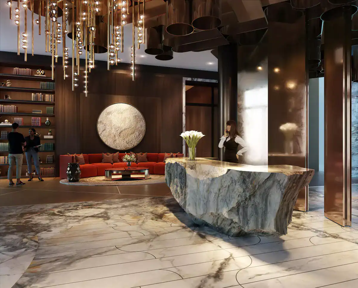 Luxury Chelsea waterfront residences with modern design and elegant decor.