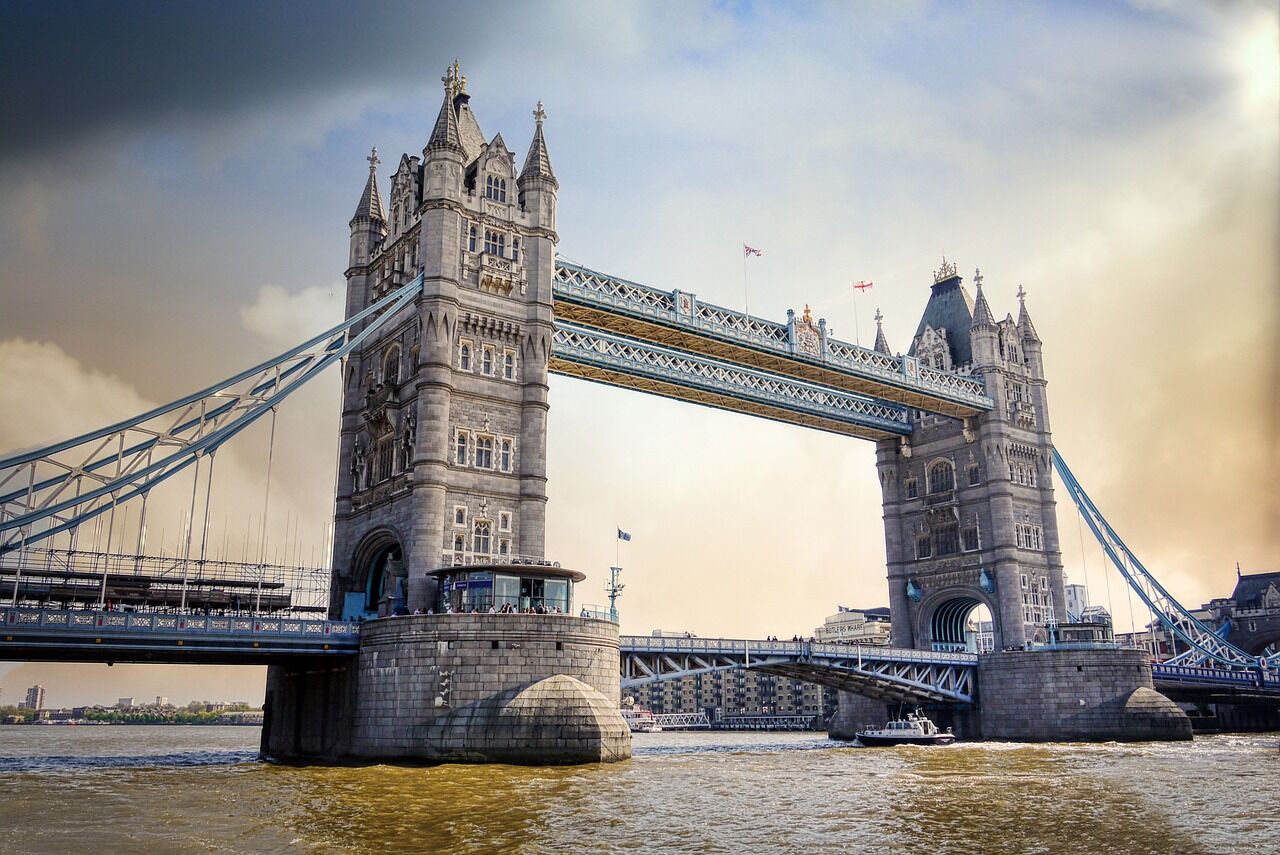 London Tower Bridge with iconic architecture and river views.