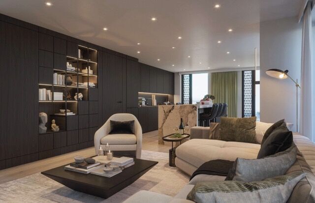 Stylish modern studio apartment in Manchester offering stunning city views and contemporary furnishi.