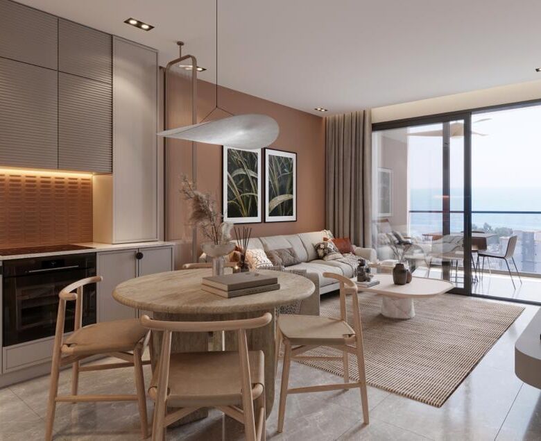 Spacious investment apartment in Mersin featuring an aqua park and stunning sea views. Perfect for i.