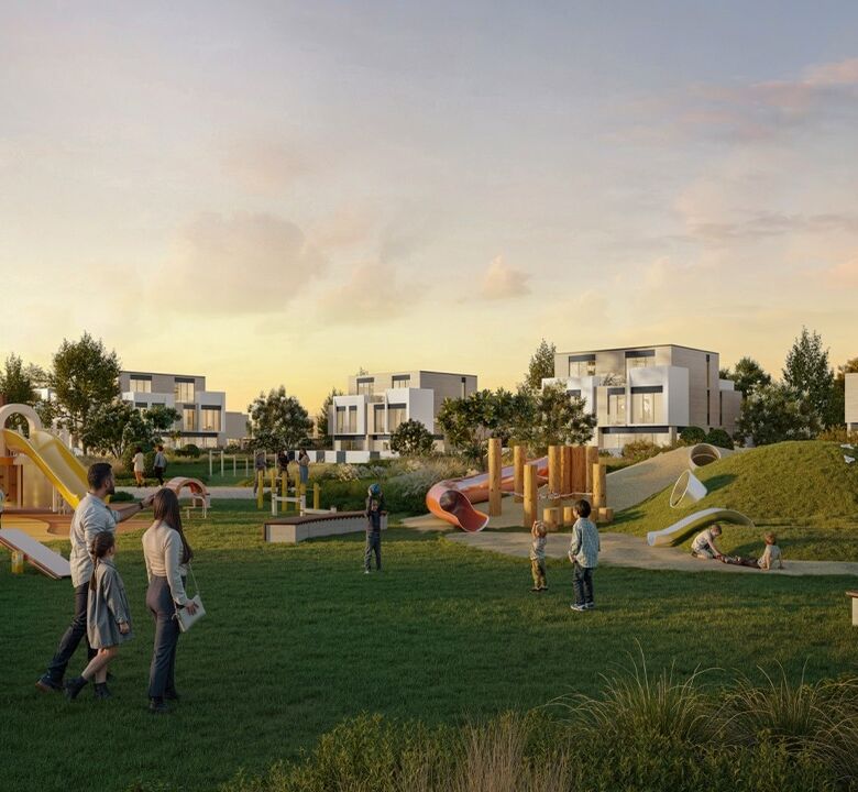 Luxury golf villas in Dubai with modern design and scenic surroundings. Perfect for refined living n.