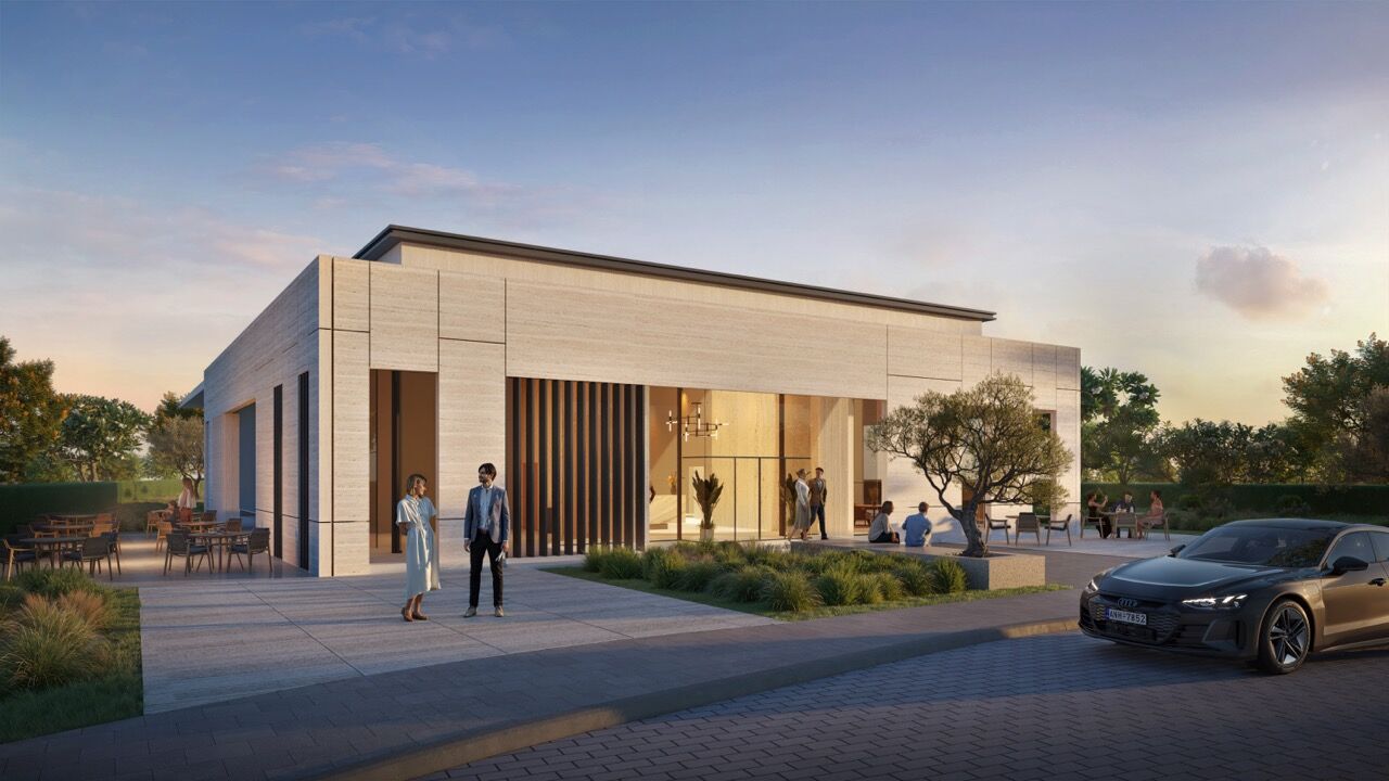Luxury Golf Villas in Dubai Modern luxury golf villas in Jumeirah Golf Estates, Dubai, with elegant design and lush surroundings.