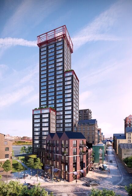 Riverside residences in London with stunning city views and contemporary design.