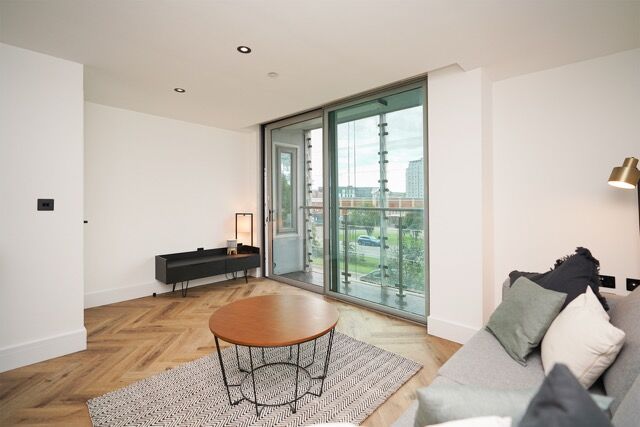 Bright Sheffield city apartment with large windows.