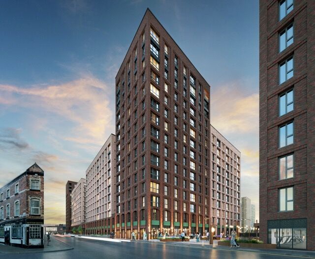Elevated city living with panoramic northeast views from a 16th-floor apartment in Manchester.