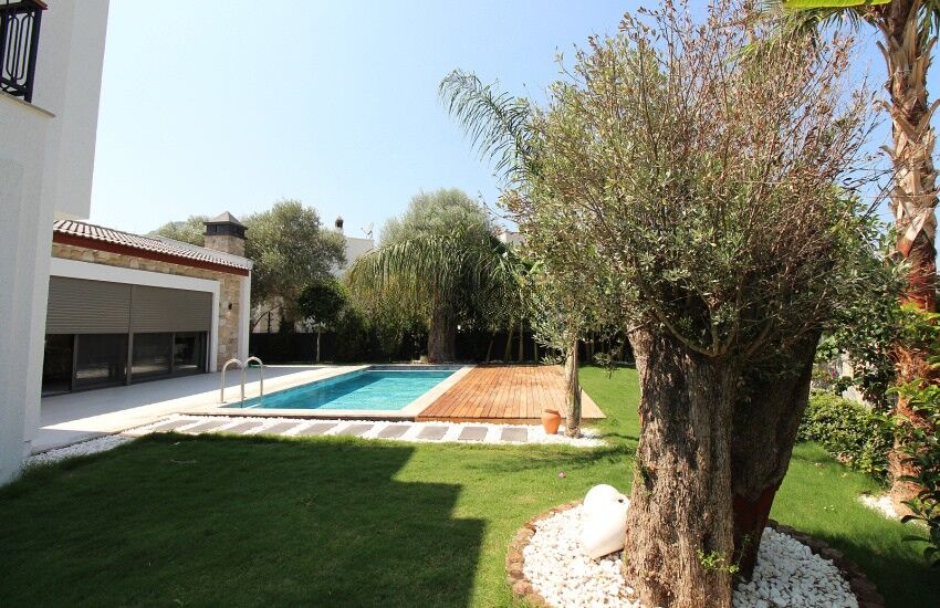 Beautiful detached house in Bodrum featuring a private pool and lush garden setting. Perfect for lux.