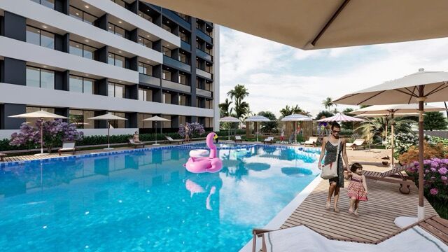 New sea view apartments near the beach in Mersin Erdemli, ideal for seaside living.