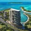 Modern apartments in Radiant Marina Tower with stunning waterfront views Abu Dhabi UAE.