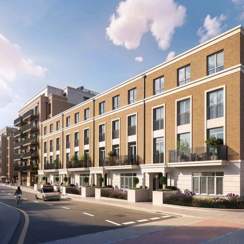 Elegant townhouses in Fulham offering stunning riverside vistas and modern living spaces. Perfect fo.