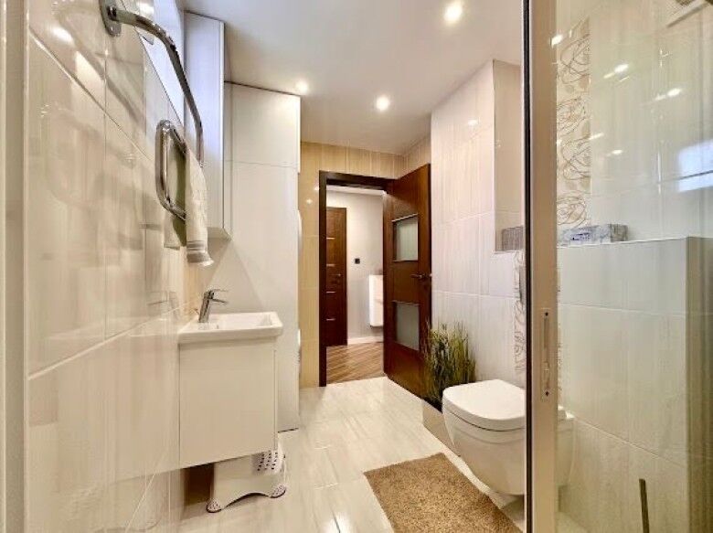 Luxury 2 BED 2 BATH apartment bathroom in Omega Resort, Ravda, close to the beach.