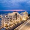 Modern studio apartment in top-class Onyx Beach, St. Vlas, with sea views.