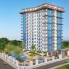 Modern sea-view apartments in Alanya's central area, offering luxury living close to beaches and ame.