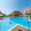 Bright pool area at Sunny Day 6 resort, Sunny Beach, Bulgaria.