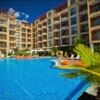 Luxury 2 bed, 2 bath apartment in Harmony Suites 1, Sunny Beach, with access to pool and amenities.
