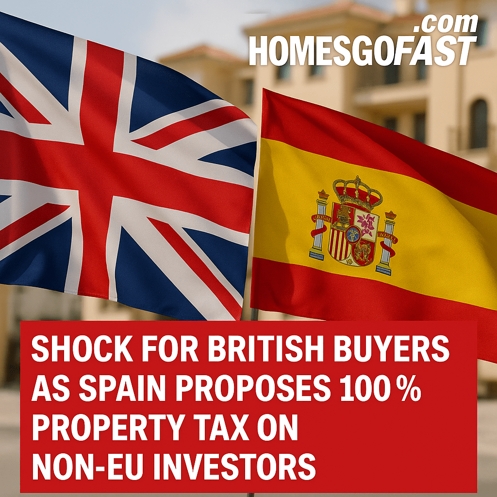 Shock for British Buyers as Spain Proposes 100% Property Tax on Non-EU Investors