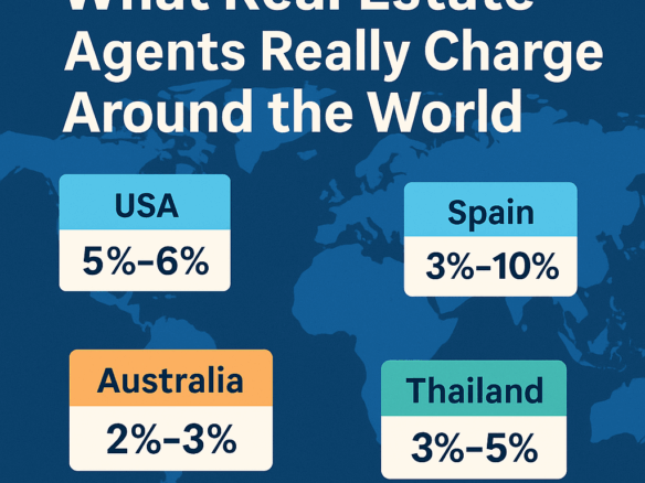 real estate agent fees around the world