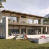 Luxury modern villa overlooking Lake Menaggio in Italy. Spacious design with large terraces and stun.