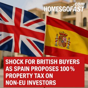 Shock for British Buyers as Spain Proposes 100% Property Tax on Non-EU Investors