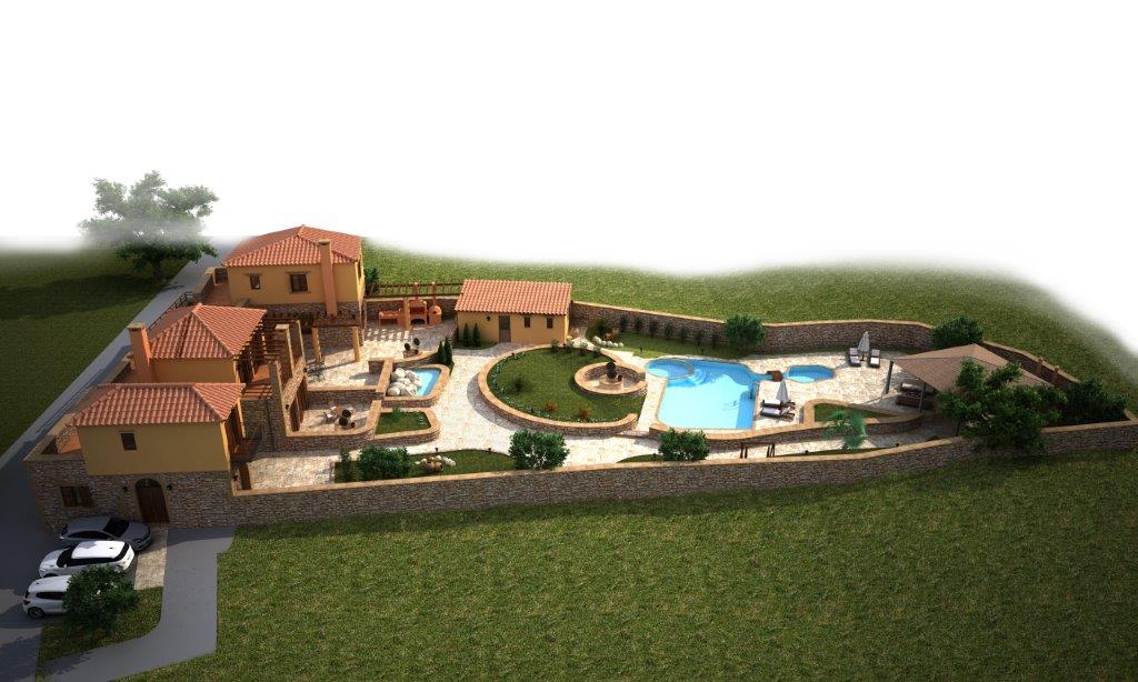 Three Unfinished Stone Houses For Sale in Likotinara Crete 1 Likotinara F 013 b