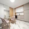 Apartment interior with kitchen and dining area in Emilia Romana Park, Sunny Beach.
