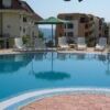 Pool area at Residence Chateau Nessebar in Sveti Vlas, near the sea.