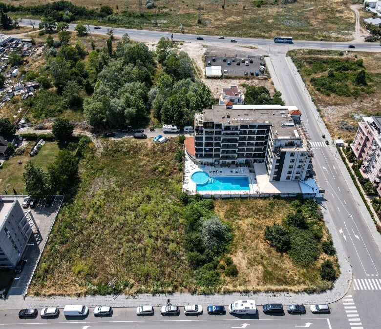Apartment complex near the sea in Sunny Beach, Bulgaria.