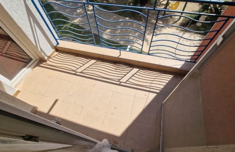 Balcony view from a 1-bedroom apartment in Sunny Day 3, Sunny Beach, just 10 minutes from the sea.