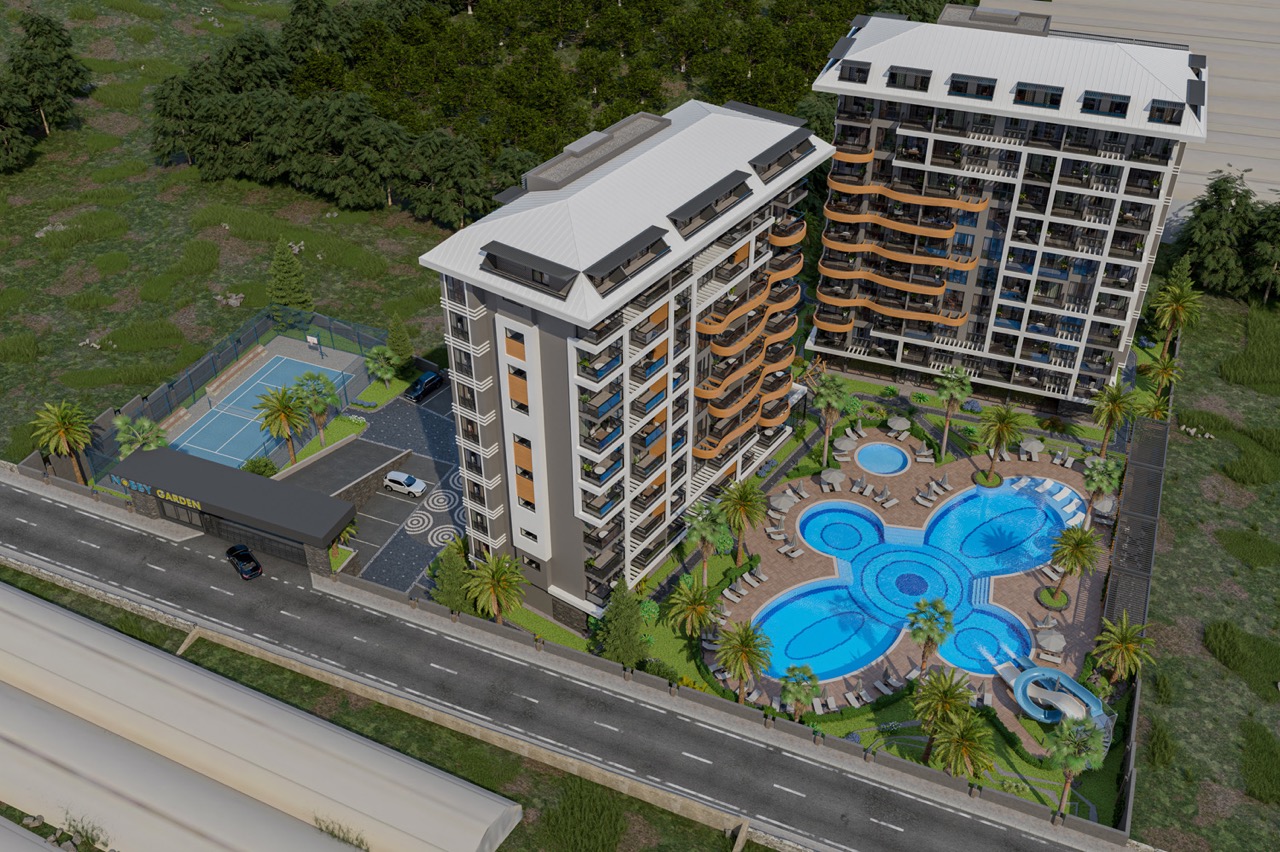 1-Bedroom Apartment with Pool View in Avsallar 1 D 001 Large
