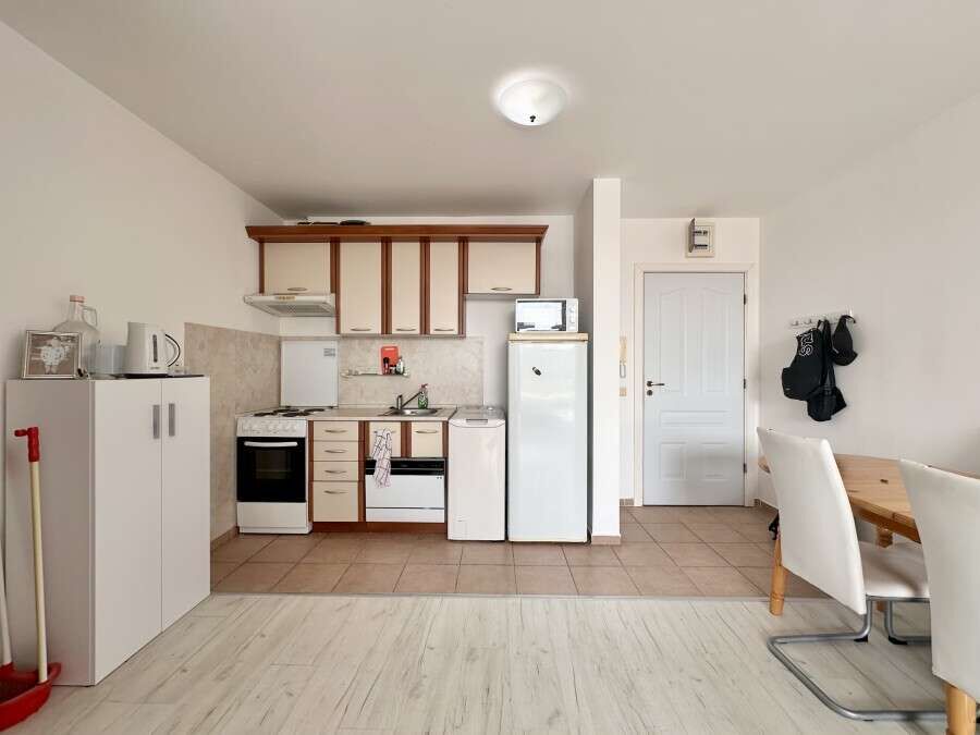 Interior view of a 1-bedroom apartment in Nessebar Fort Club, Sunny Beach, Bulgaria.