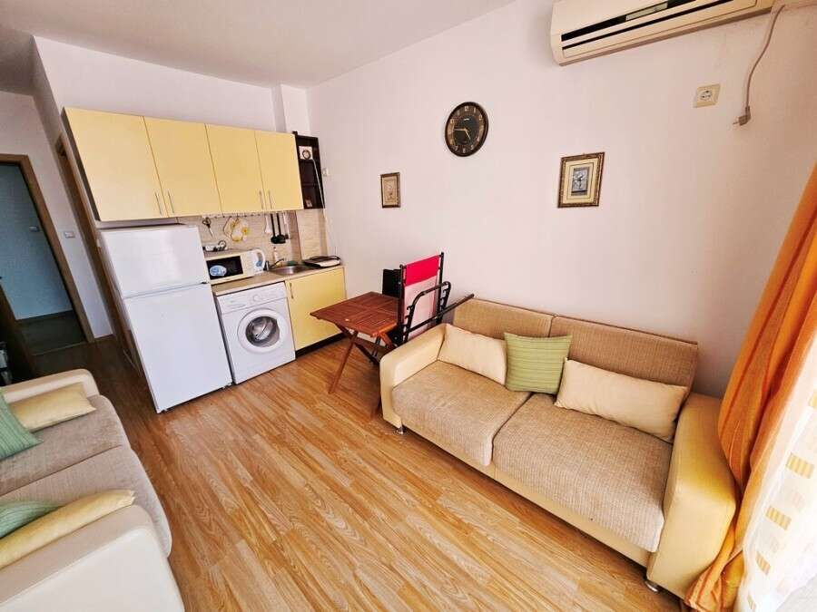 Studio apartment with pool views in Sunny Day 6, Sunny Beach, Bulgaria.