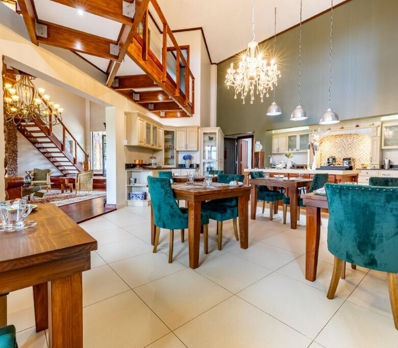 Elegant interior of a luxury estate featuring two homes in Hluhluwe Kwa-Zulu Natal South.