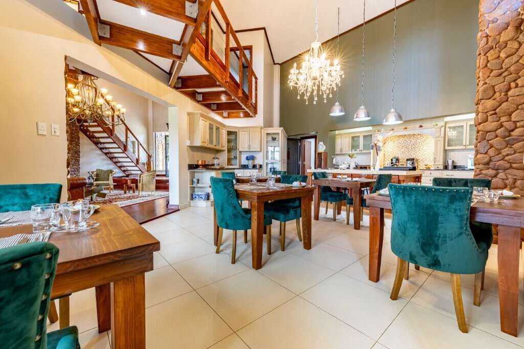 Elegant interior of a luxury estate featuring two homes in Hluhluwe Kwa-Zulu Natal South.