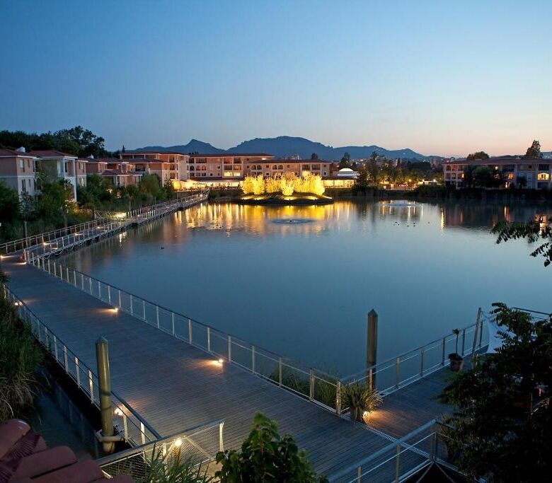 Apartment with scenic lake views in Mandelieu La Napoule, Cannes, ideal for modern living.