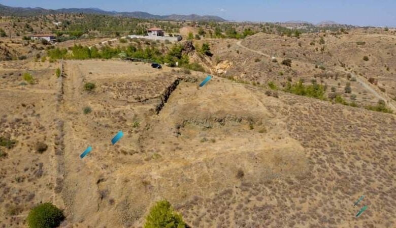 Two land plots for sale in scenic rural area near Paphos and Nicosia, Cyprus.