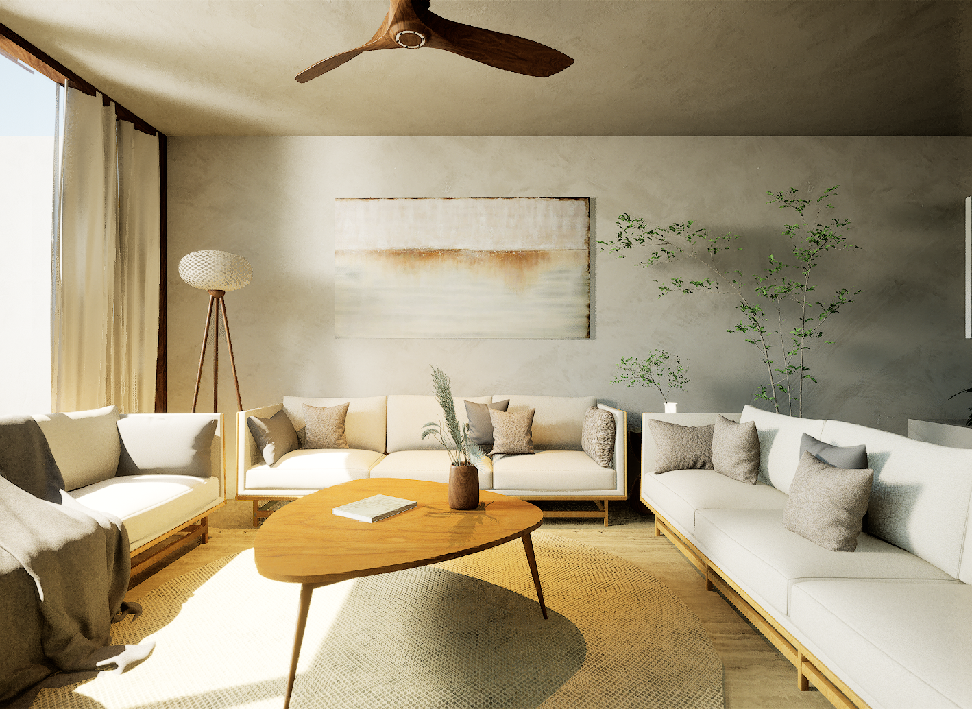 2-bed-Villa-Marinero-Renders-Zicatela-1