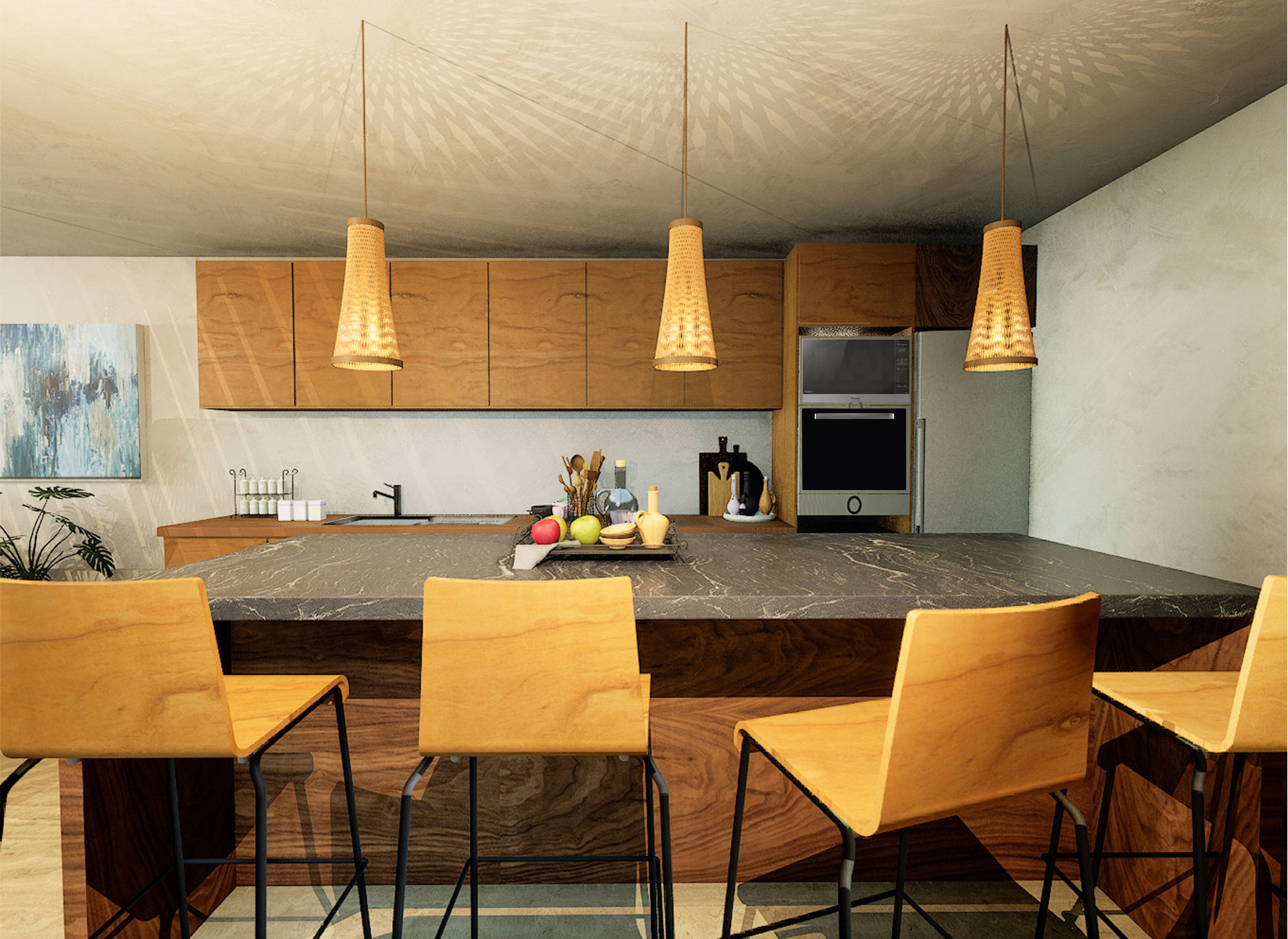 2-bed-Villa-Marinero-Renders-Zicatela-3