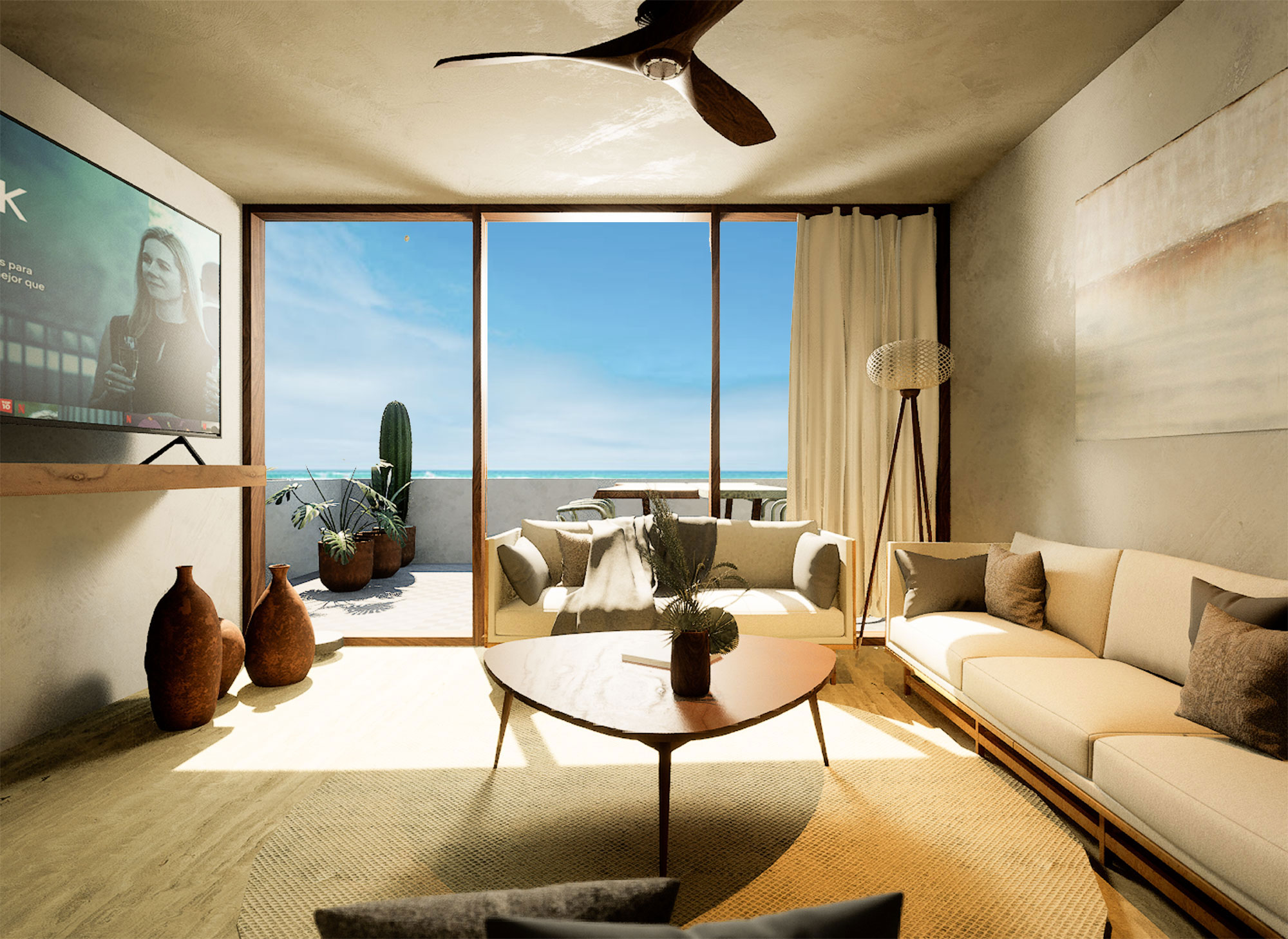 2-bed-Villa-Marinero-Renders-Zicatela-4