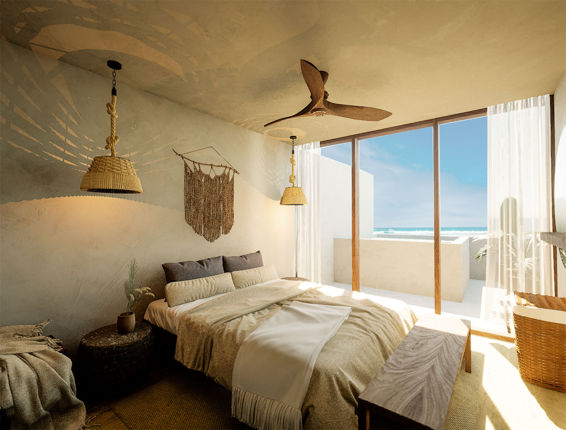 2-bed-Villa-Marinero-Renders-Zicatela-5