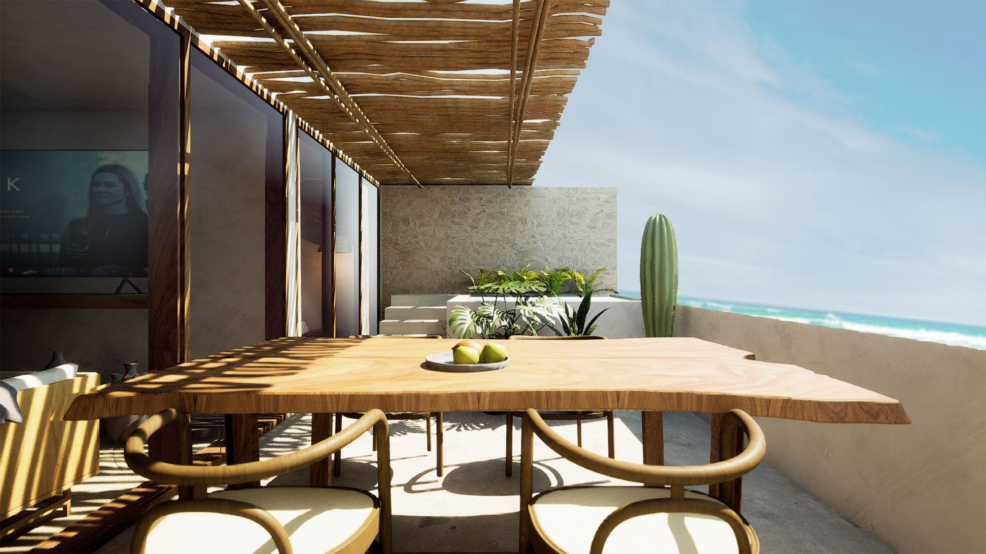 2-bed-Villa-Marinero-Renders-Zicatela-7