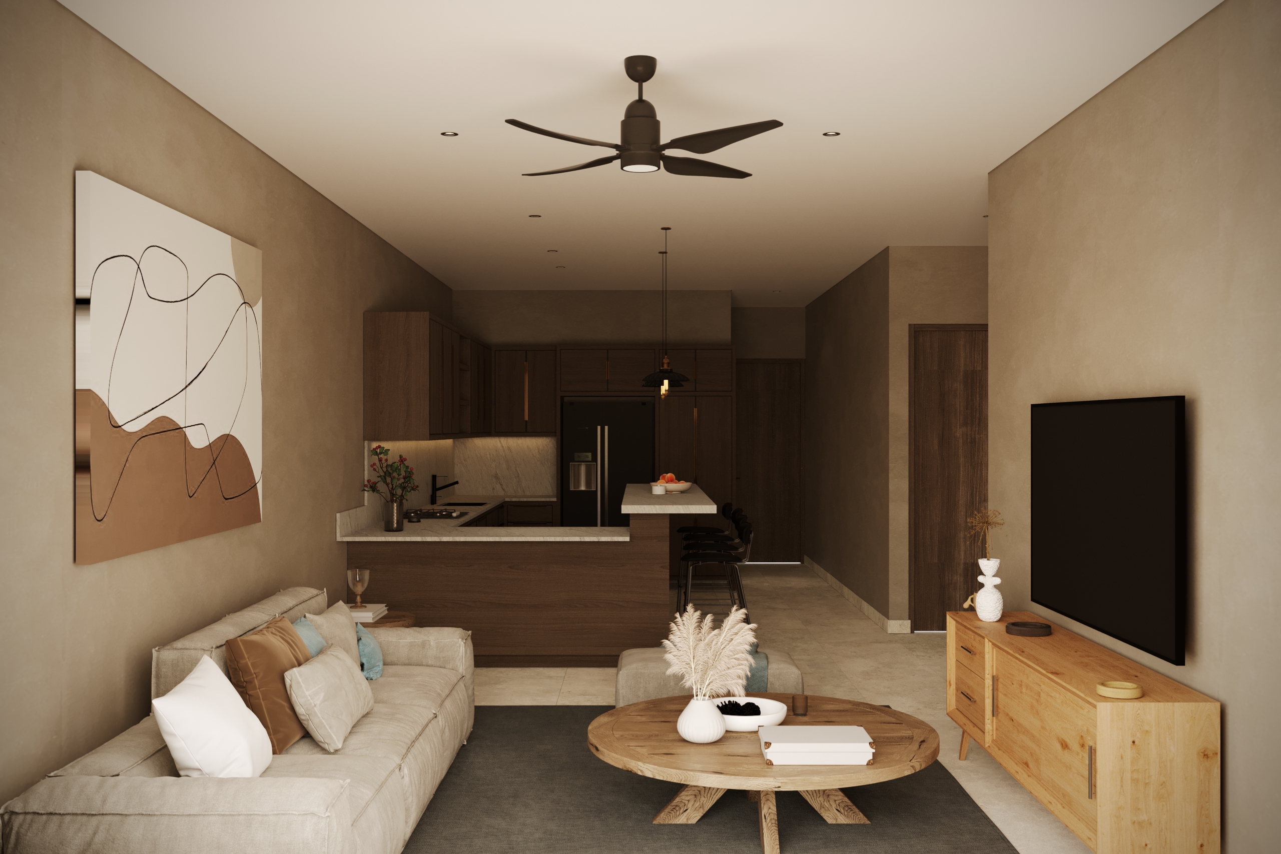 2-bed-unit-Niru-las-casitas-Phase-3-Renders-1