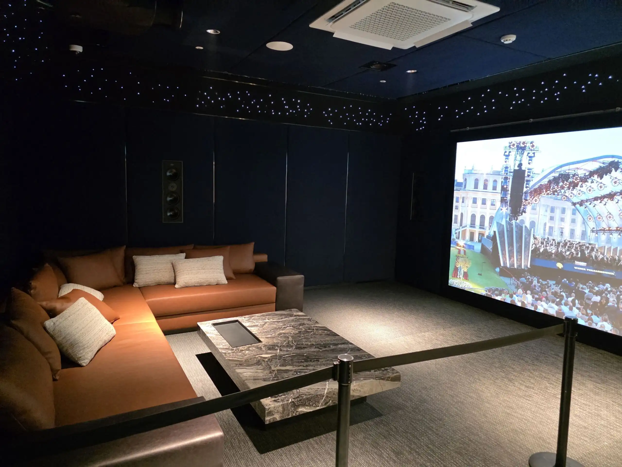 Luxury apartment home theater in Pozes Hangang, Seoul, South Korea.
