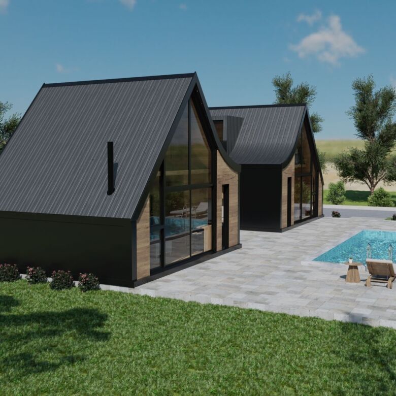 Elegant modern villas with private pools in Ogulin, Croatia. Perfect for luxury living and scenic la.