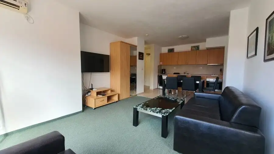 Spacious 152.12 sq.m. apartment with large terrace in Aheloy's Marina Cape. Modern living space with.